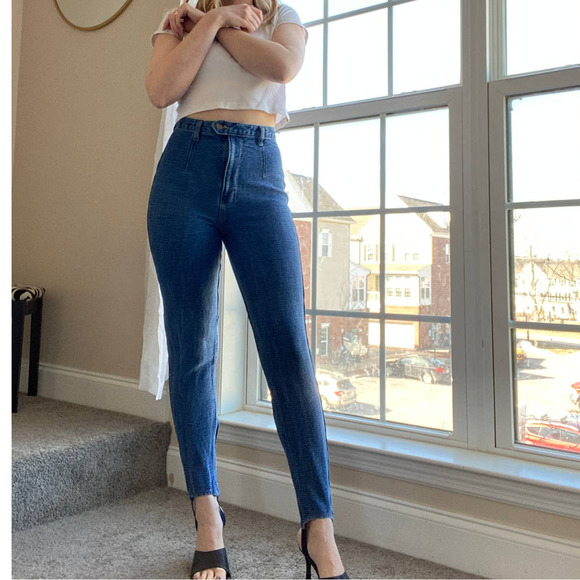 Vintage Sierra West Skinny Jeans with Stirrups, size 0 - Picture 5 of 11